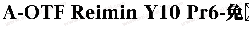 A-OTF Reimin Y10 Pr6字体转换